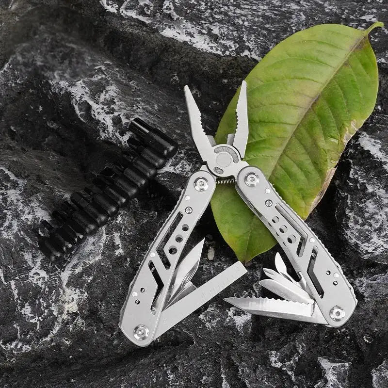 Multifunctional Stainless Steel Multitool with Screwdriver Set