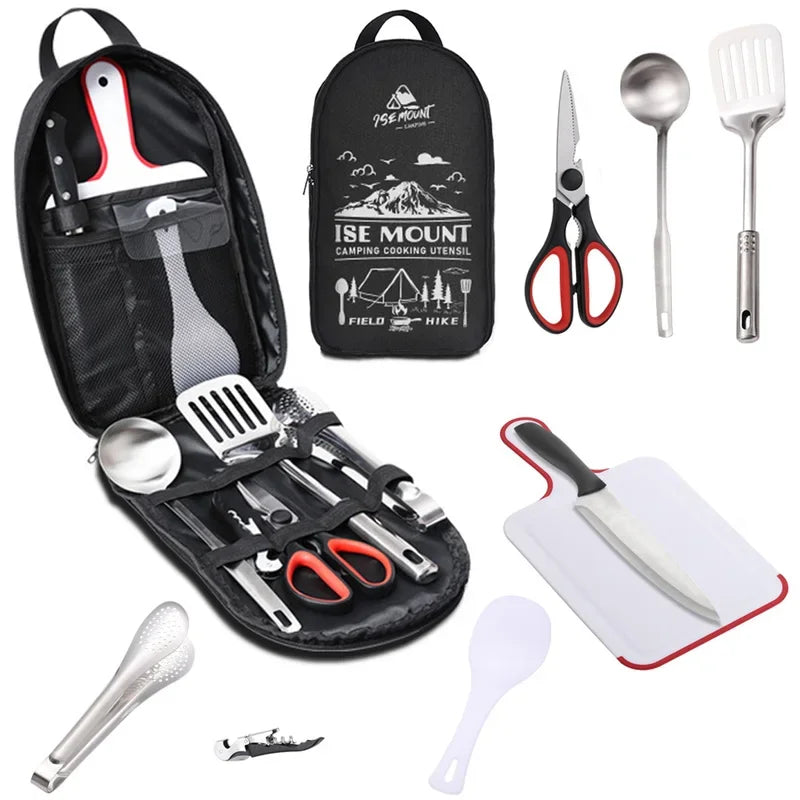 Stainless Steel Utensil Set (9-Piece)