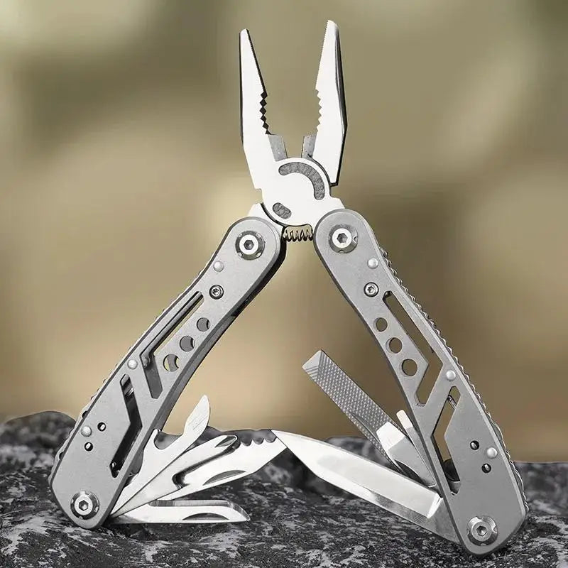 Multifunctional Stainless Steel Multitool with Screwdriver Set