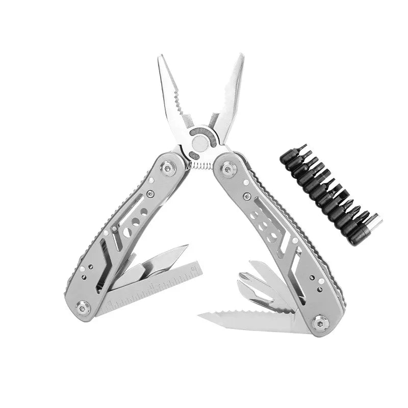 Multifunctional Stainless Steel Multitool with Screwdriver Set