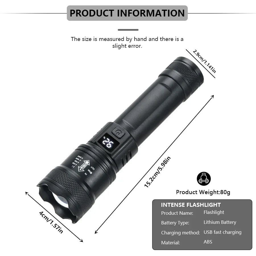 Premium Outdoor LED Camping Flashlight
